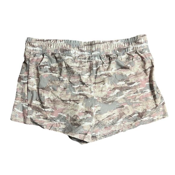 Avia Womens Running Shorts with Bike Liner Antique Taupe Camo 3XL XXXL - Picture 2 of 2